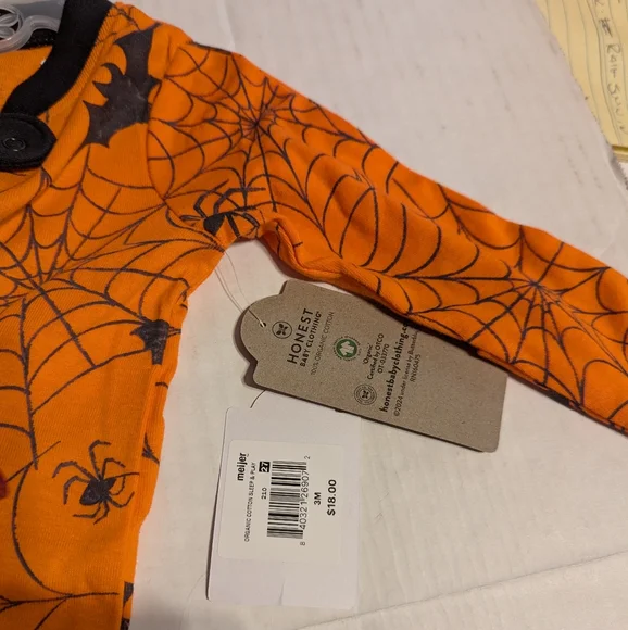 Infant Halloween Onesie By Honest Size 0-3 Mo BNWT - Picture 5 of 7